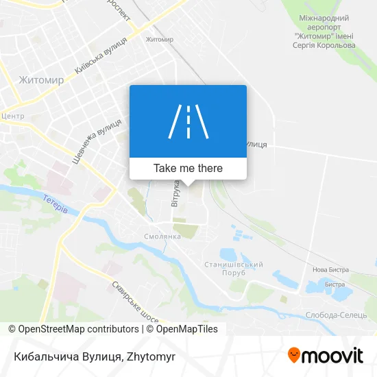 Карта Кибальчича Вулиця