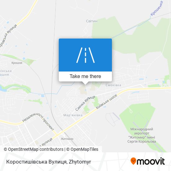 Коростишівська Вулиця map