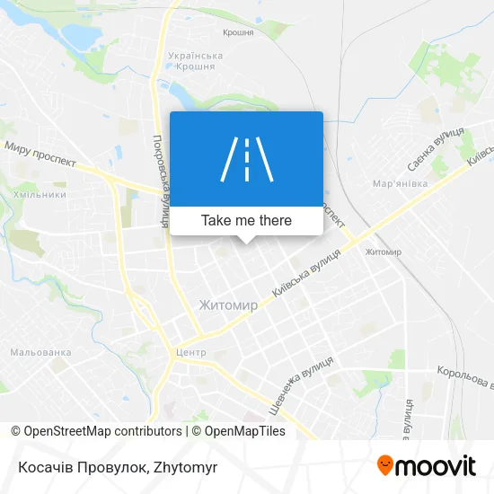 Карта Косачів Провулок
