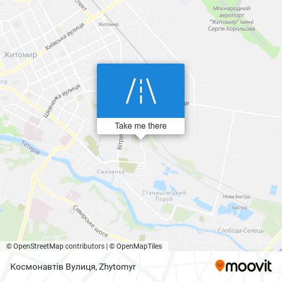 Космонавтів Вулиця map