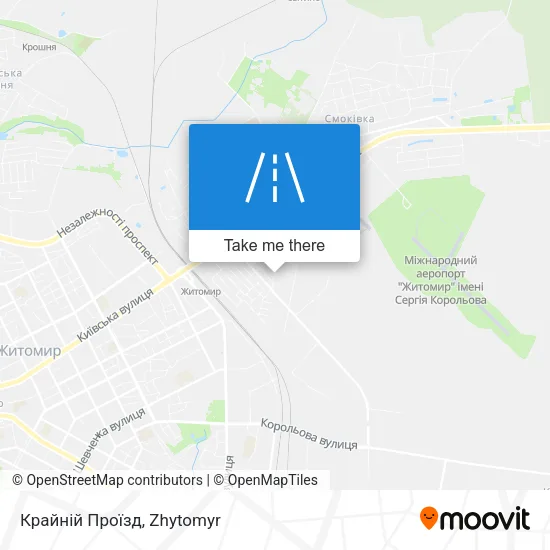 Карта Крайній Проїзд