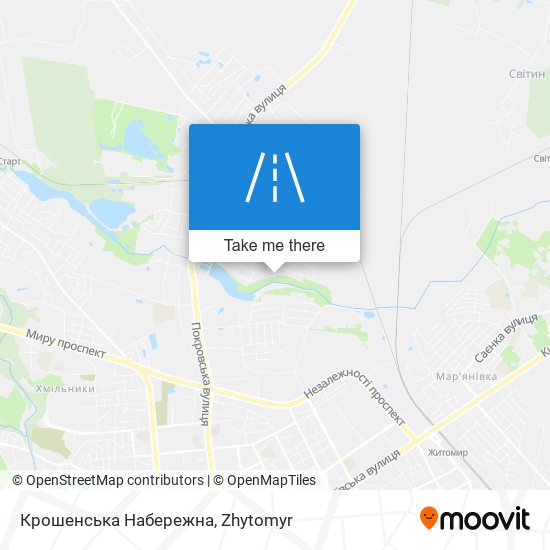 Крошенська Набережна map