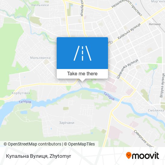 Купальна Вулиця map