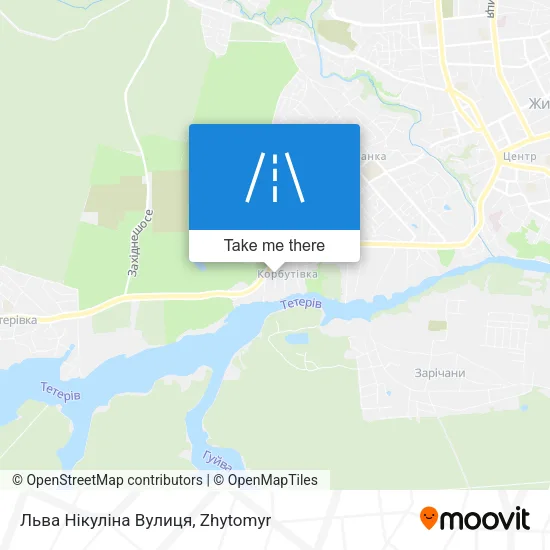 Карта Льва Нікуліна Вулиця