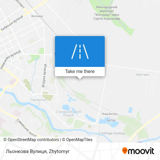 Карта Льонкова Вулиця