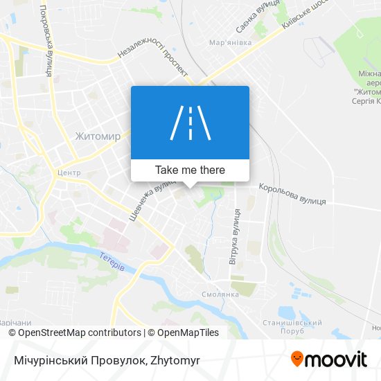 Мічурінський Провулок map