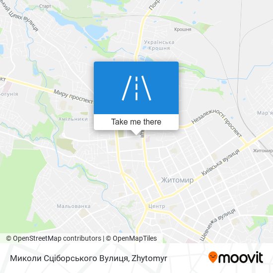 Миколи Сціборського Вулиця map
