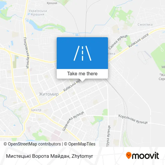 Карта Мистецькі Ворота Майдан