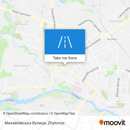 Карта Михайлівська Вулиця