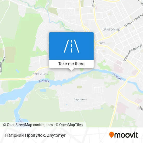 Карта Нагірний Провулок