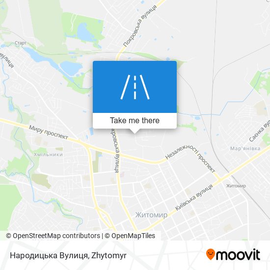 Народицька Вулиця map