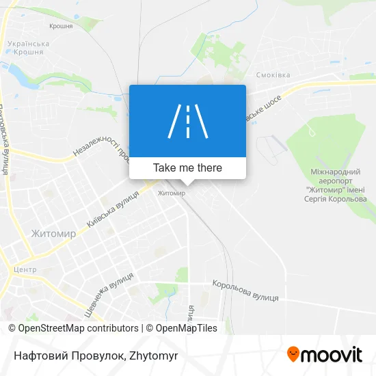 Карта Нафтовий Провулок