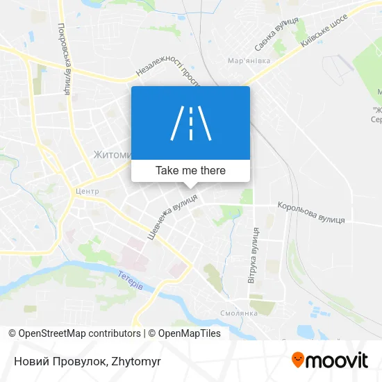 Карта Новий Провулок