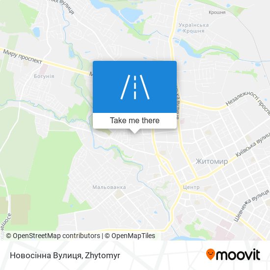 Новосінна Вулиця map