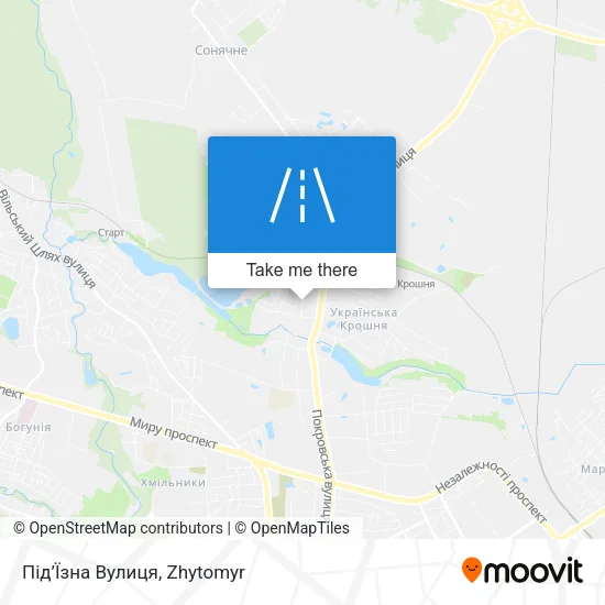 Карта Під’Їзна Вулиця