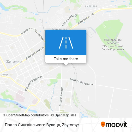 Карта Павла Сингаївського Вулиця