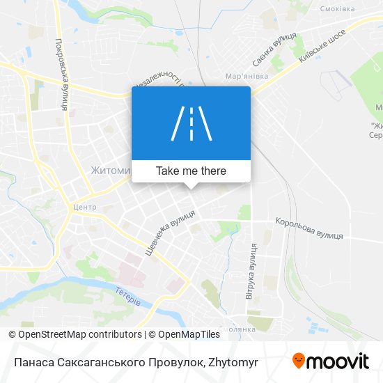 Панаса Саксаганського Провулок map