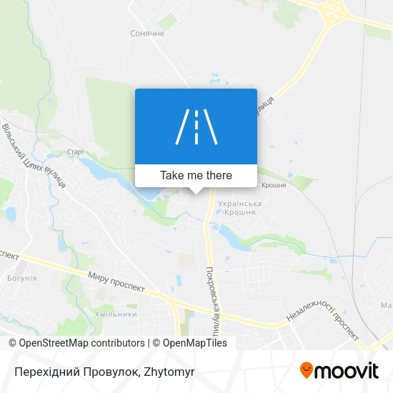 Карта Перехідний Провулок