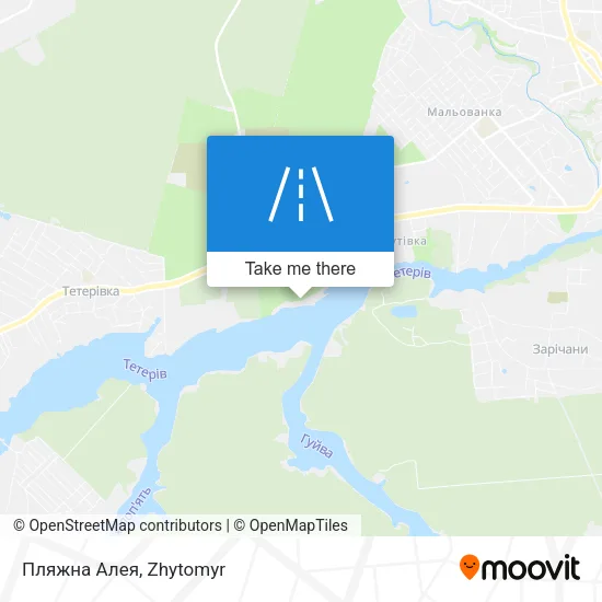 Карта Пляжна Алея