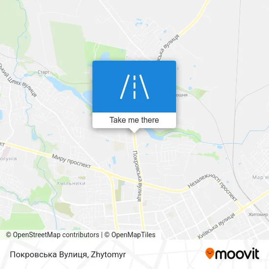 Карта Покровська Вулиця