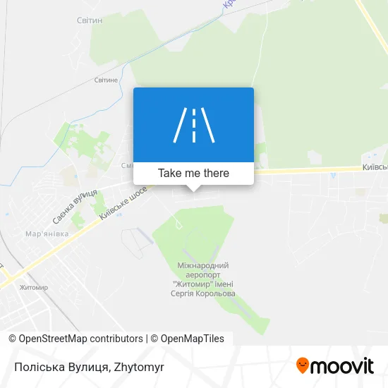 Карта Поліська Вулиця