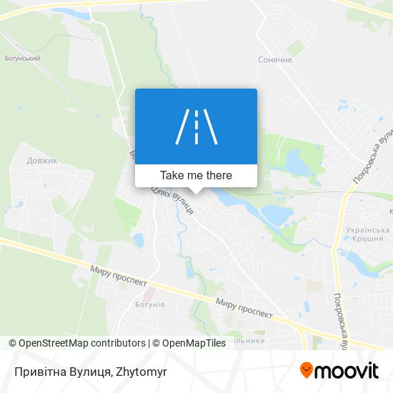 Привітна Вулиця map