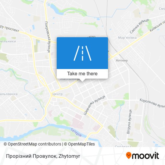 Прорізний Провулок map