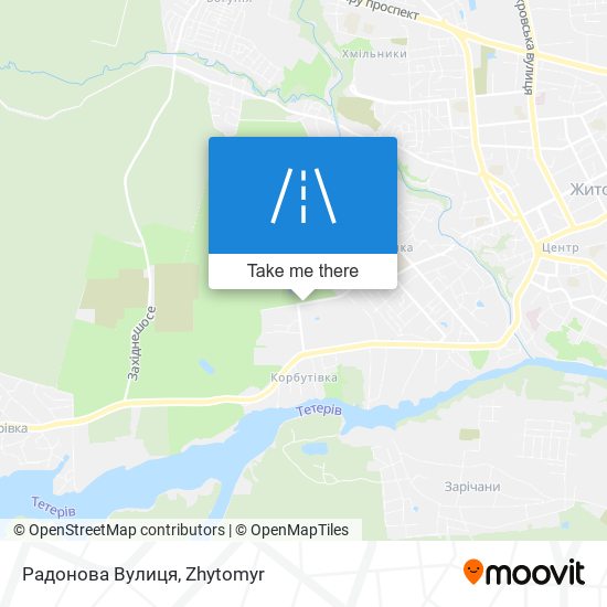 Радонова Вулиця map