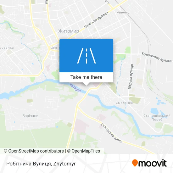Карта Робітнича Вулиця
