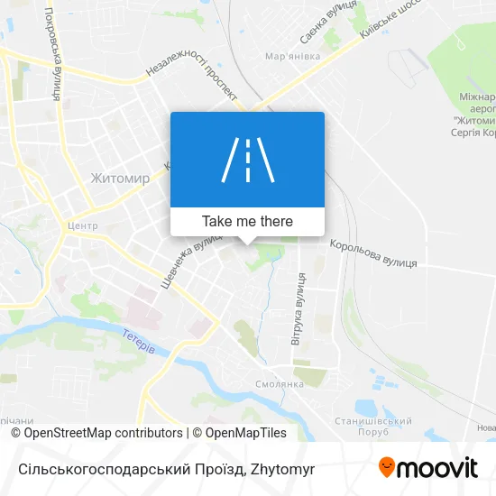 Карта Сільськогосподарський Проїзд