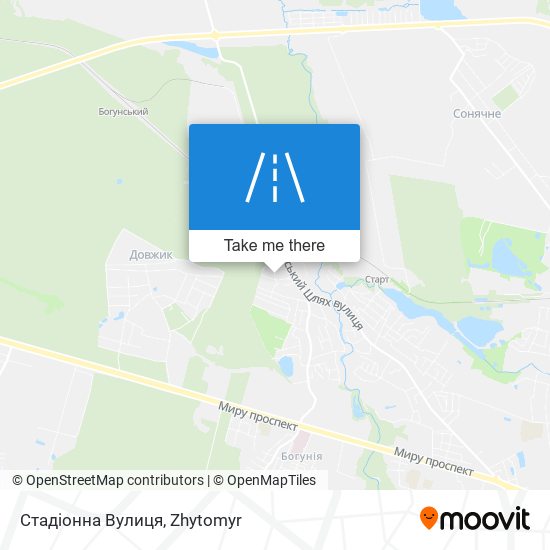 Стадіонна Вулиця map