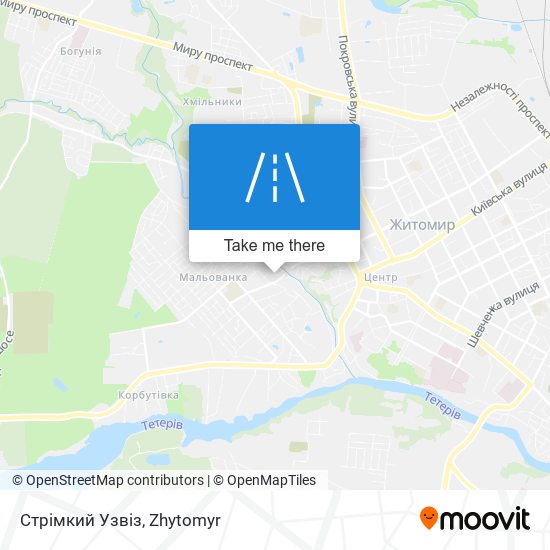 Стрімкий Узвіз map