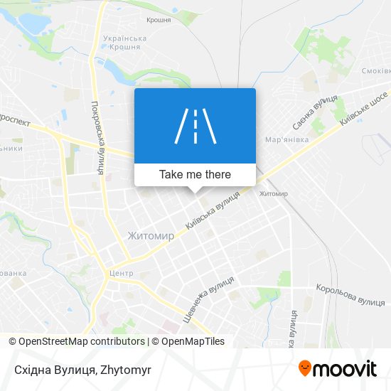 Східна Вулиця map