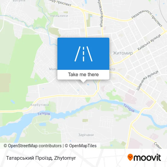 Карта Татарський Проїзд