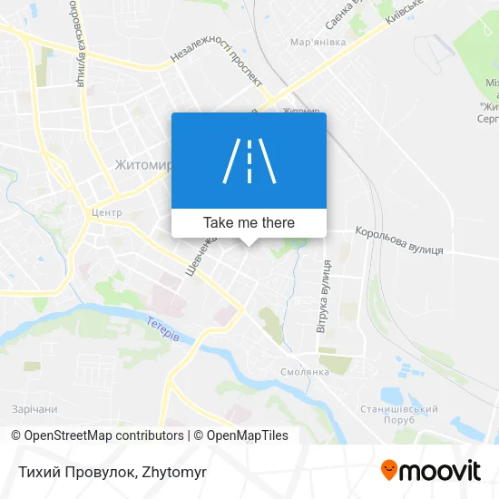 Карта Тихий Провулок