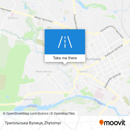 Трипільська Вулиця map