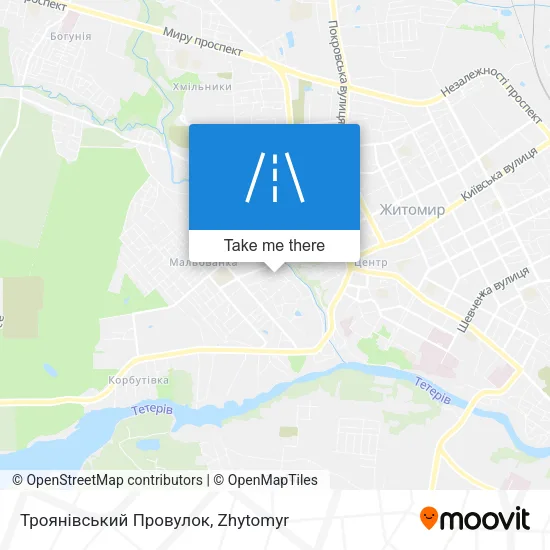 Карта Троянівський Провулок