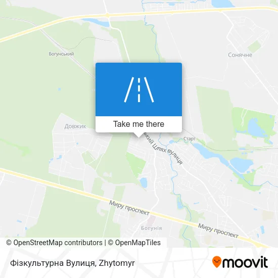 Карта Фізкультурна Вулиця