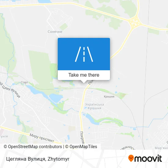 Карта Цегляна Вулиця