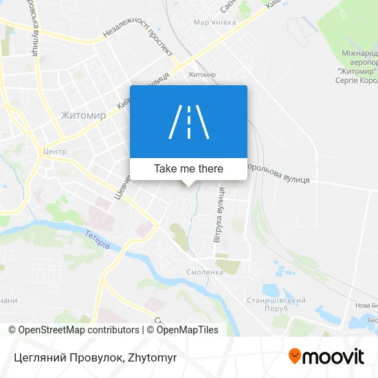 Карта Цегляний Провулок
