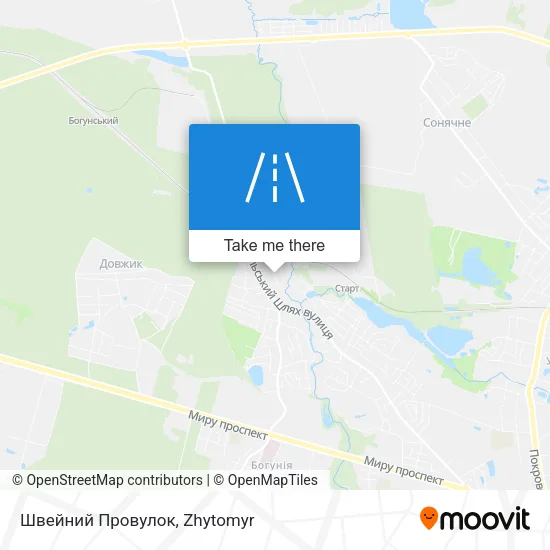 Карта Швейний Провулок