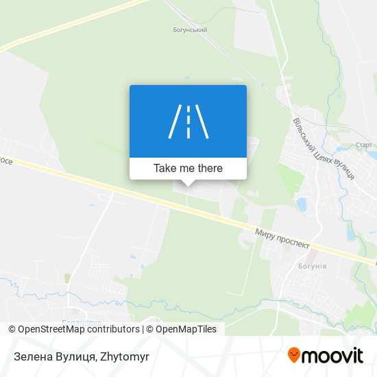 Зелена Вулиця map