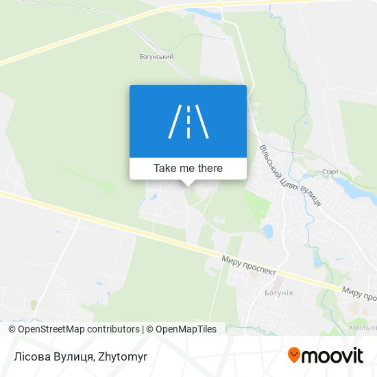 Лісова Вулиця map