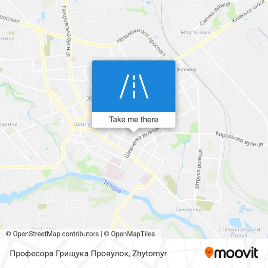 Карта Професора Грищука Провулок
