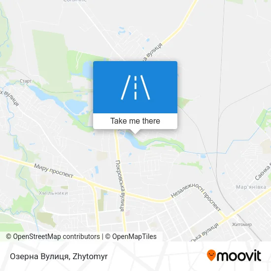 Карта Озерна Вулиця