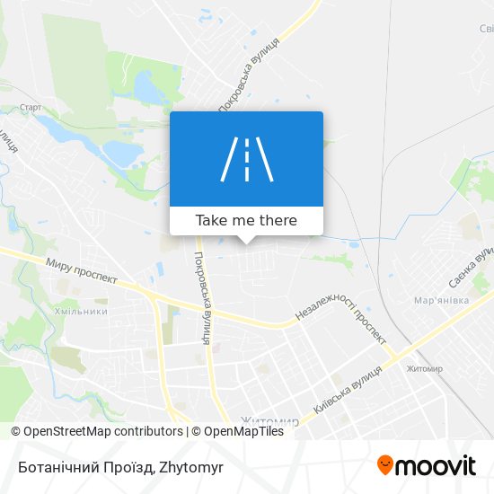 Ботанічний Проїзд map