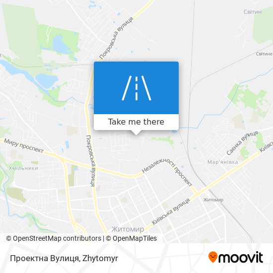 Проектна Вулиця map