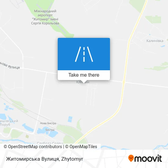 Карта Житомирська Вулиця