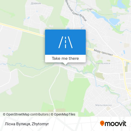 Лісна Вулиця map