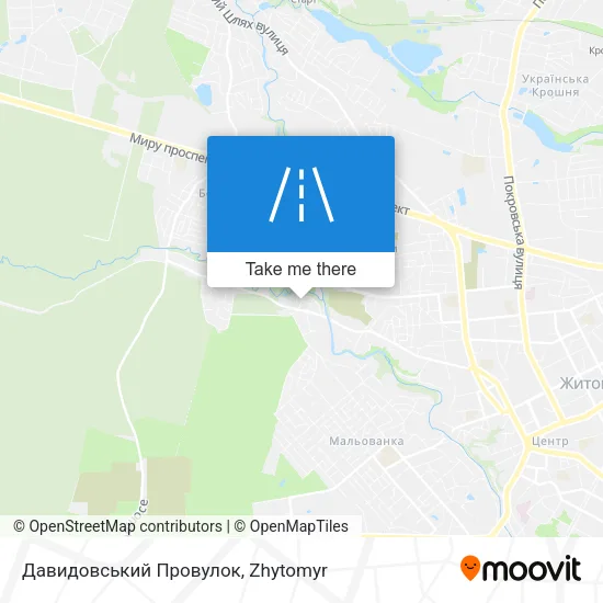 Карта Давидовський Провулок